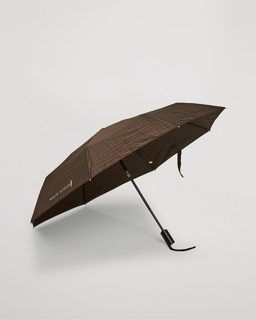 Herre | Paraplyer | Mackintosh | Ayr Umbrella Brown Check