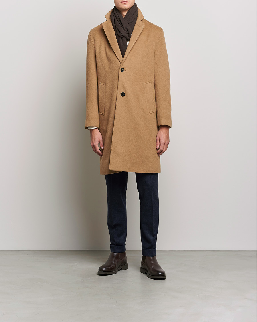 Herre | Jakker | Mackintosh | New Stanley Wool/Cashmere Coat Beige