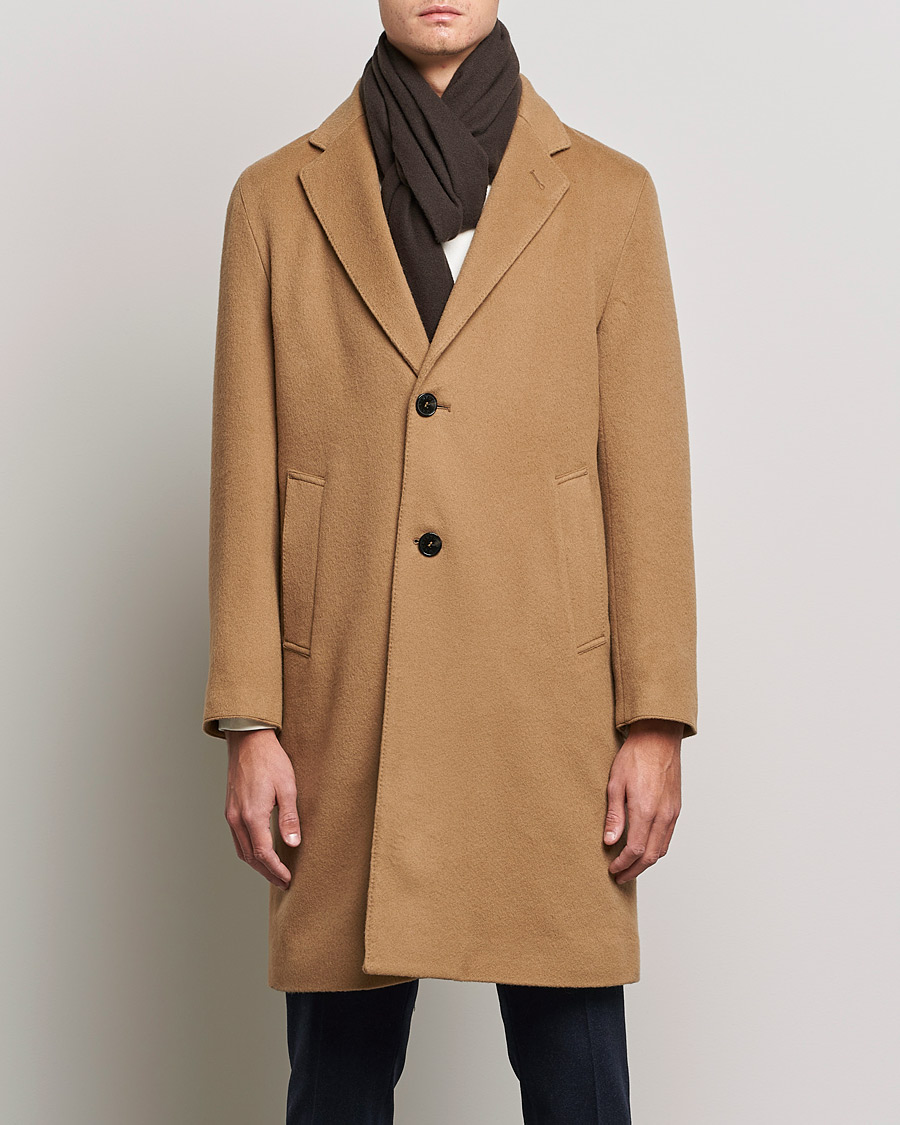 Herre | Jakker | Mackintosh | New Stanley Wool/Cashmere Coat Beige