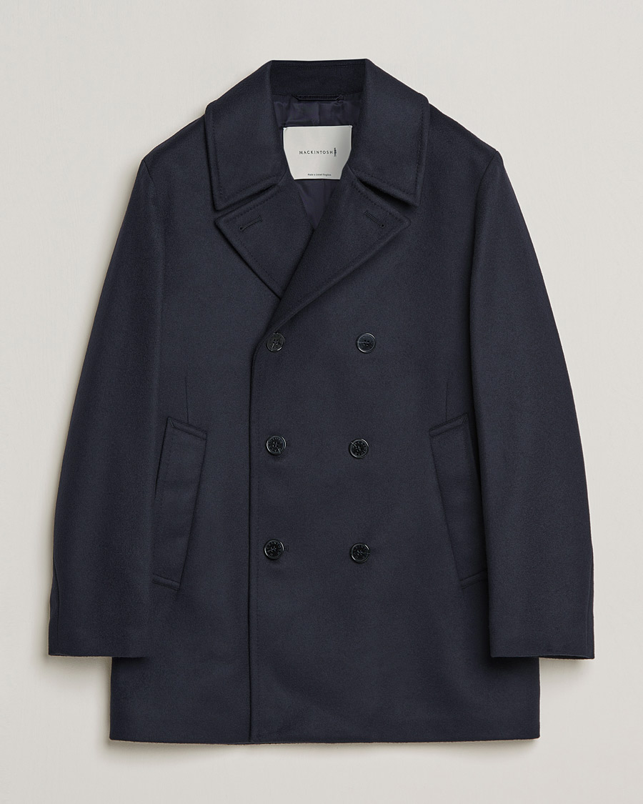 Herre | Jakker | Mackintosh | Dalton Wool/Cashmere Peacoat Navy