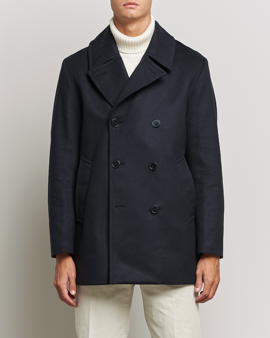 Herre | Udsalg | Mackintosh | Dalton Wool/Cashmere Peacoat Navy