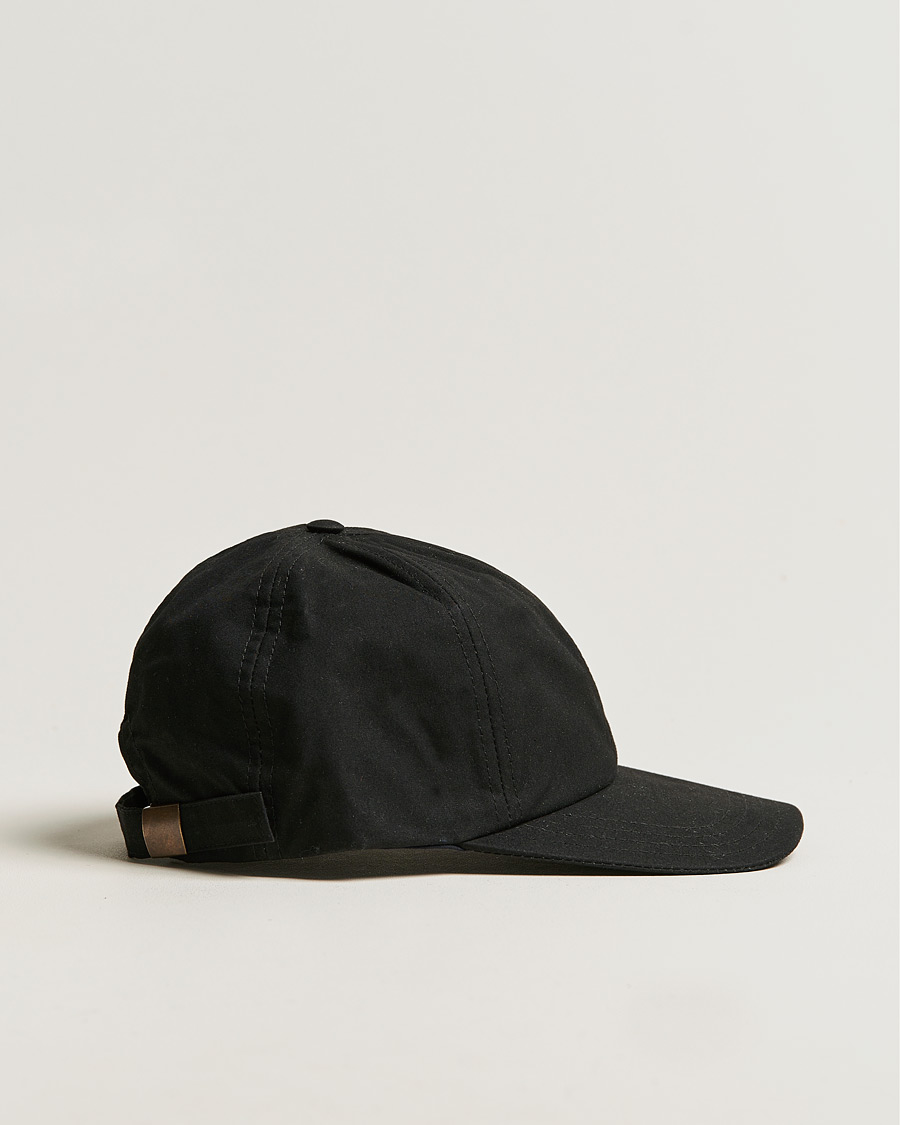 Herre | Mackintosh Tipping Baseball Cap Black | Mackintosh | Tipping Baseball Cap Black