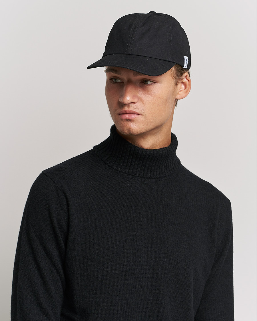 Herre | Mackintosh Tipping Baseball Cap Black | Mackintosh | Tipping Baseball Cap Black