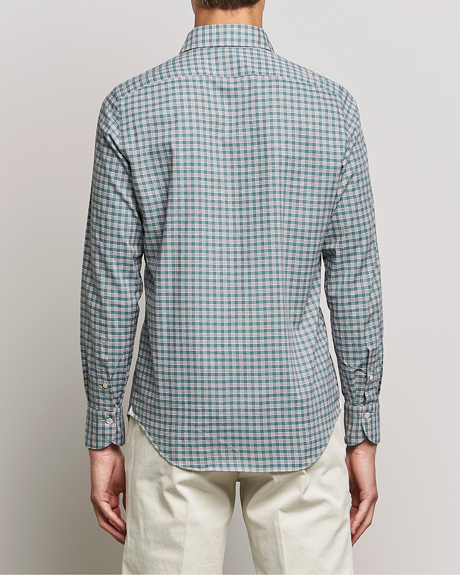 Herre | Skjorter | Finamore Napoli | Tokyo Slim Shirt Green Check