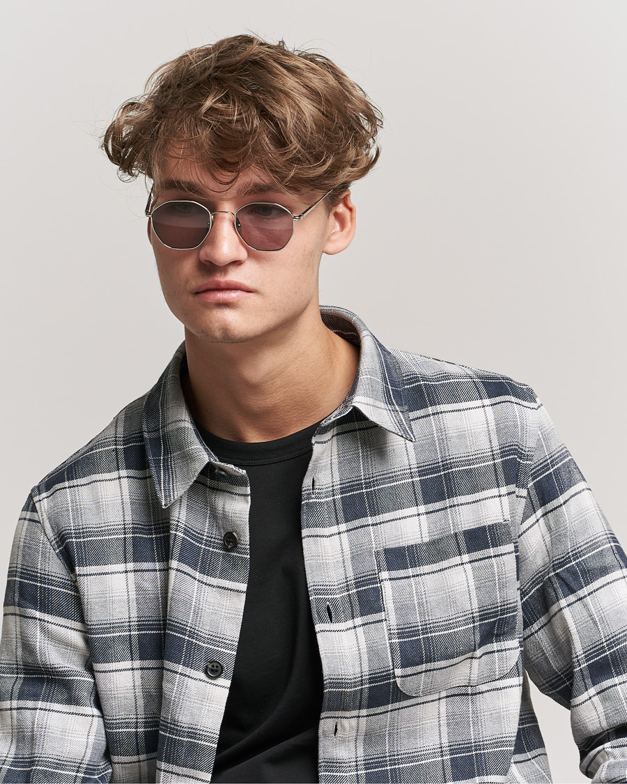 Herre | CHIMI | CHIMI | Octagon Sunglasses Silver/Grey