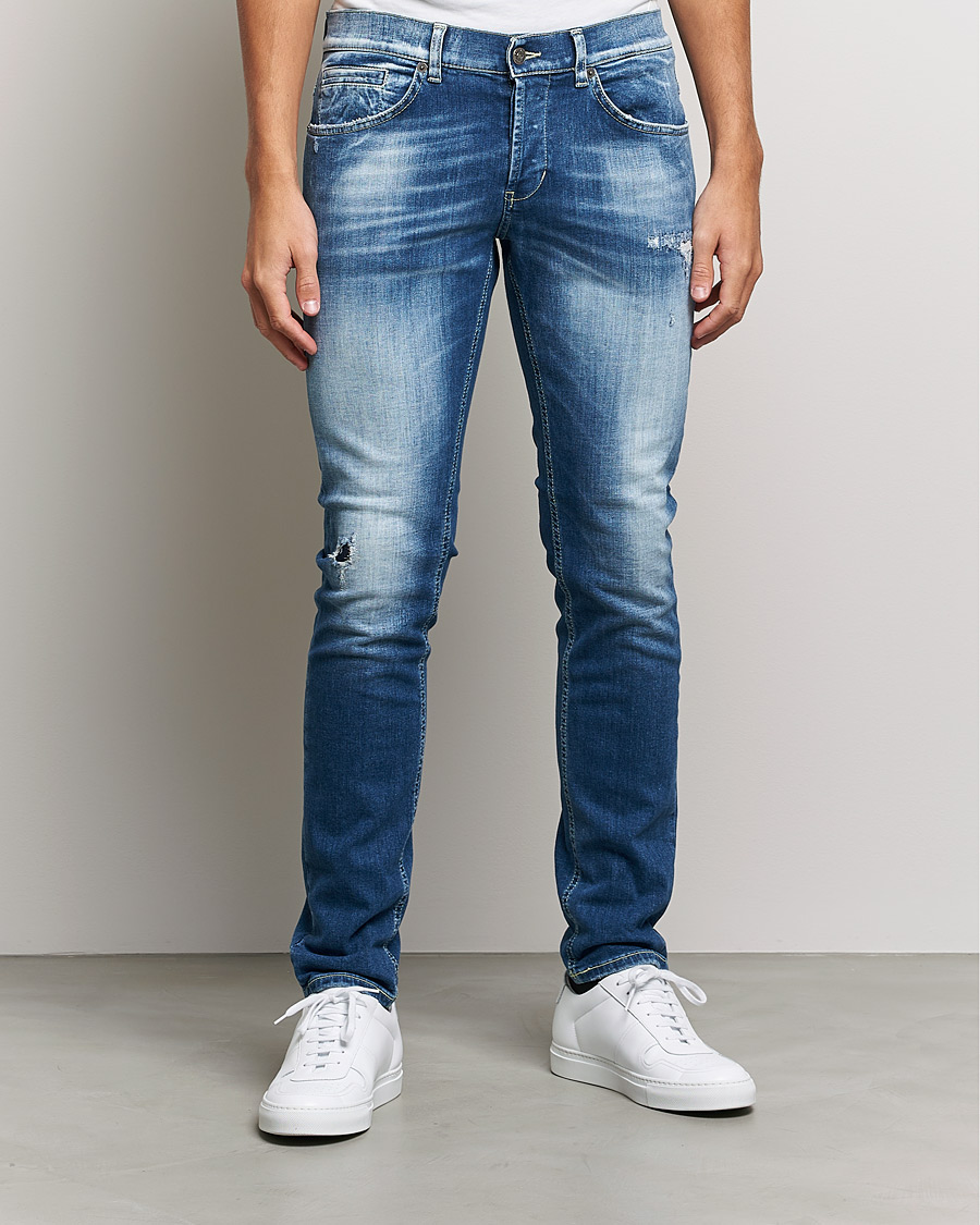 Herre | Jeans | Dondup | George Destroyed Jeans Blue
