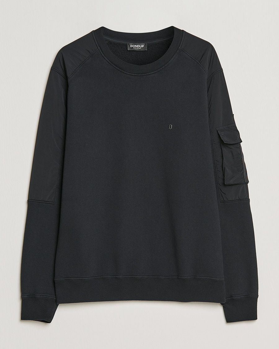 Herre | Trøjer | Dondup | Felpa Crew Neck Sweatshirt Black