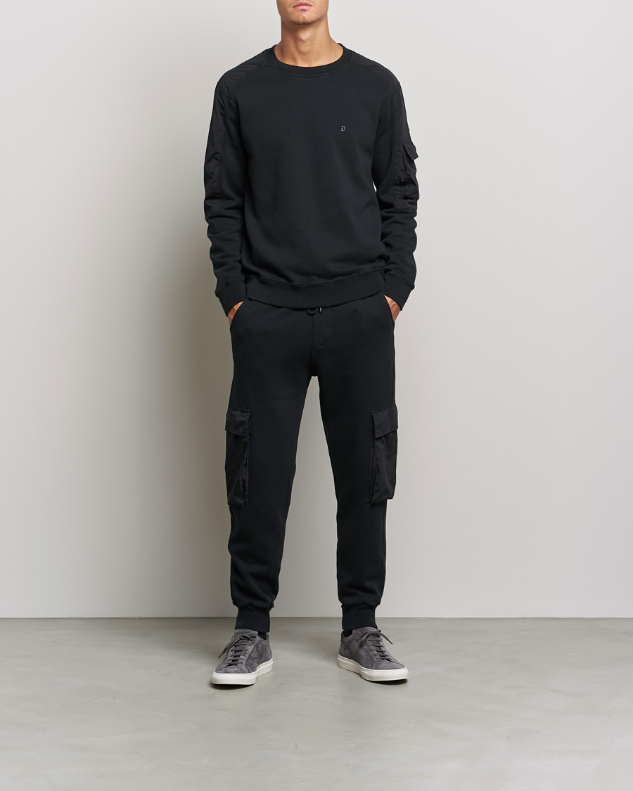 Herre | Trøjer | Dondup | Felpa Crew Neck Sweatshirt Black