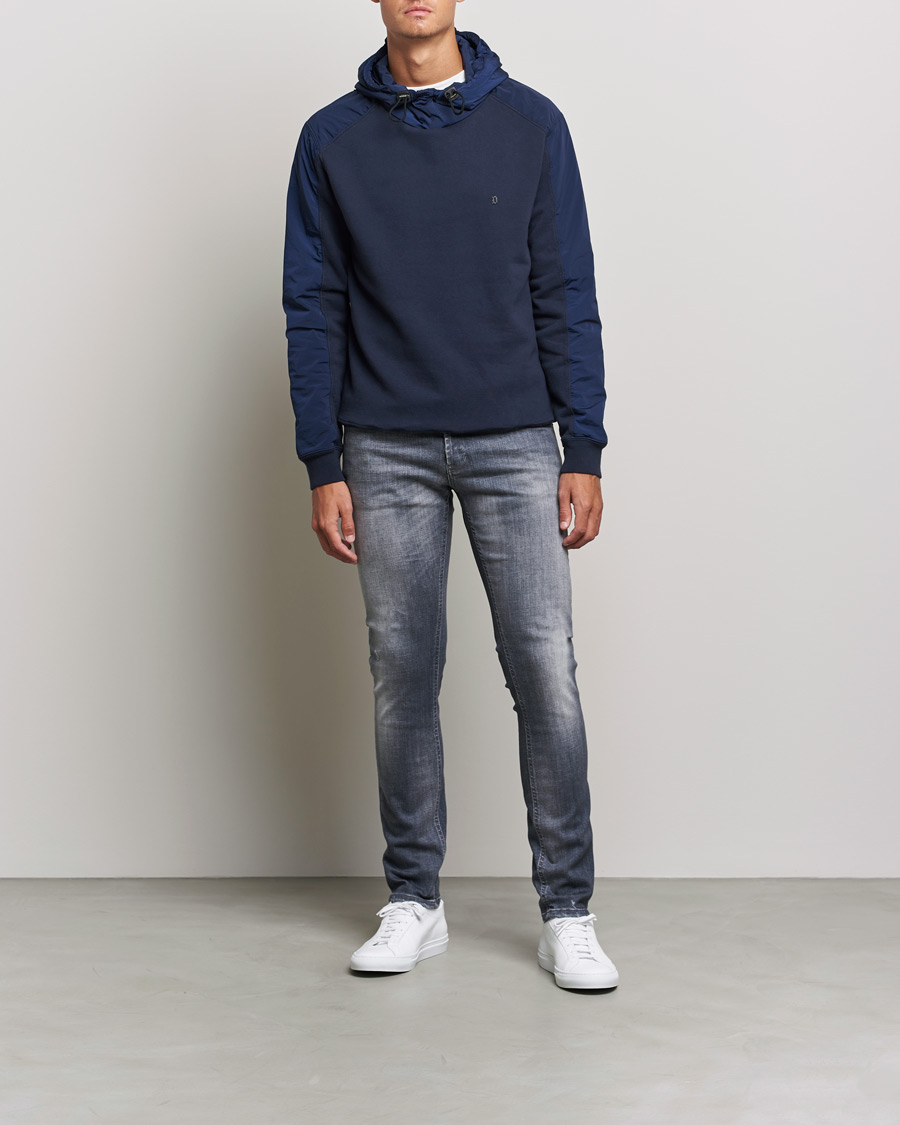 Herre | Trøjer | Dondup | Felpa Hoodie Navy
