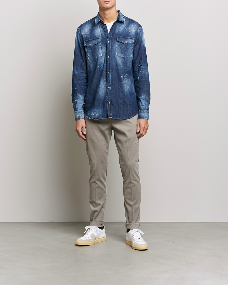 Herre | Skjorter | Dondup | Denim Shirt Blue