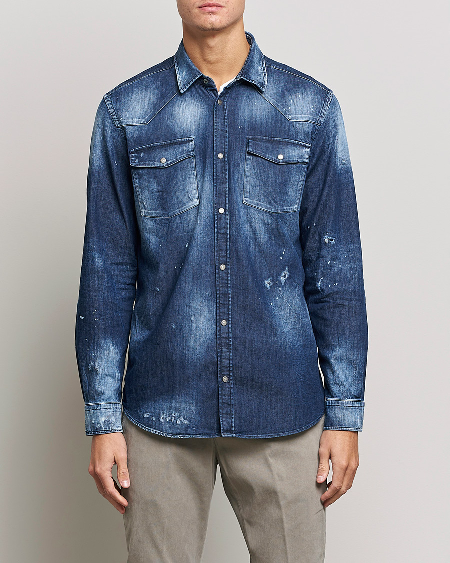 Herre | Skjorter | Dondup | Denim Shirt Blue