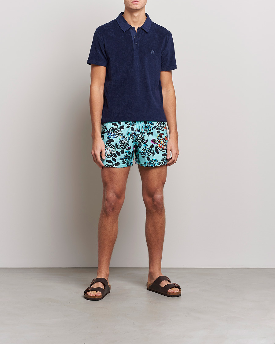 Herre | Skjorter | Vilebrequin | Phoenix Terry Shirt Bleu Marine