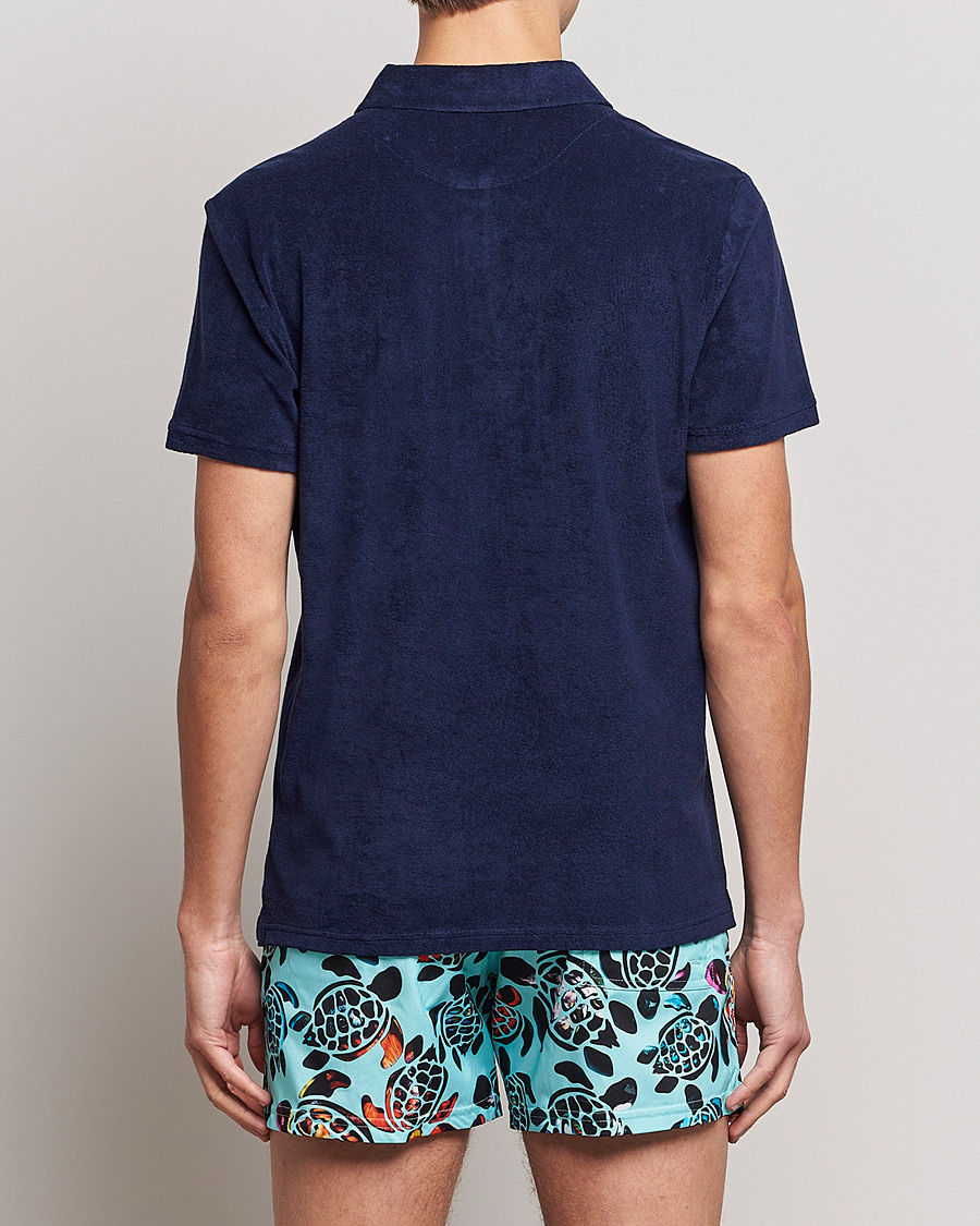 Herre | Skjorter | Vilebrequin | Phoenix Terry Shirt Bleu Marine