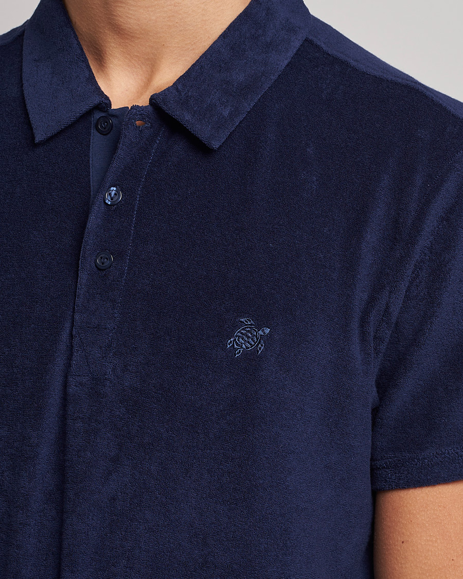 Herre | Skjorter | Vilebrequin | Phoenix Terry Shirt Bleu Marine