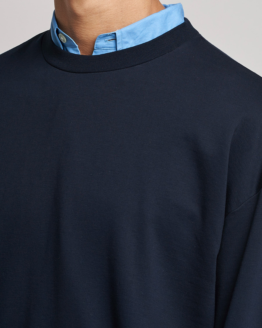 Herre | Trøjer | Auralee | High Gauge Sweatshirt Navy