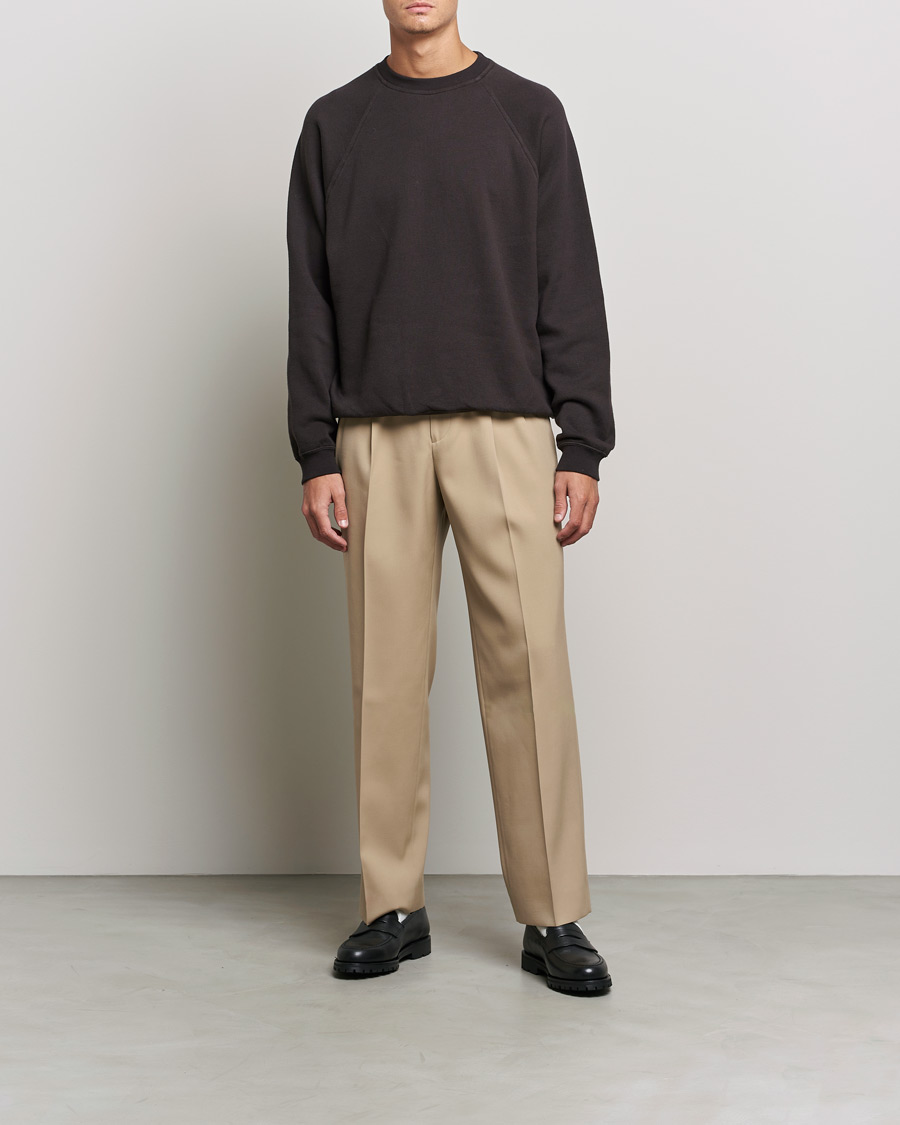 Herre | Trøjer | Auralee | Fluffy Sweatshirt Dark Brown