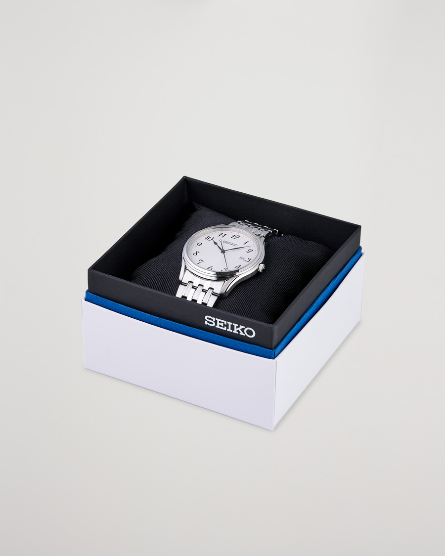 Herre | Seiko Classic Date 39mm Steel White Dial | Seiko | Classic Date 39mm Steel White Dial