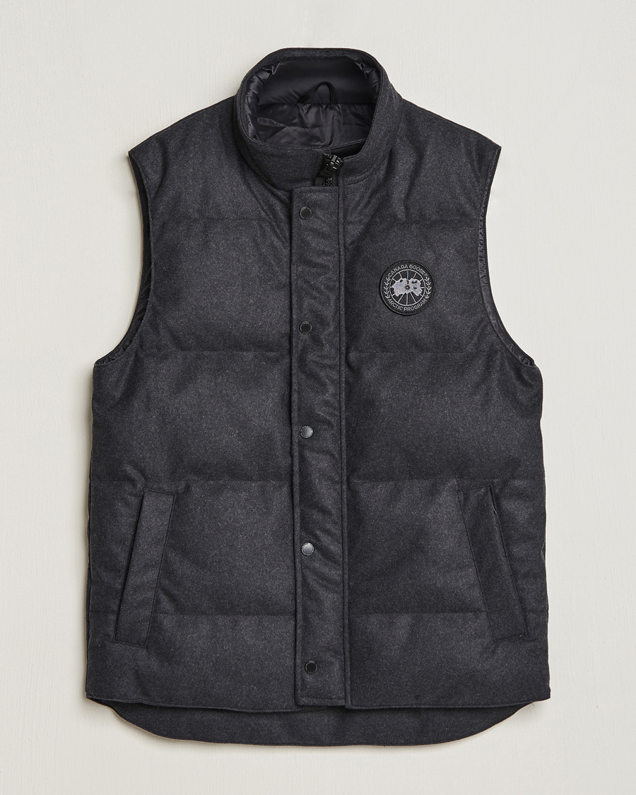 Herre | Jakker | Canada Goose Black Label | Canada Goose Garson Wool Vest Carbon Melange