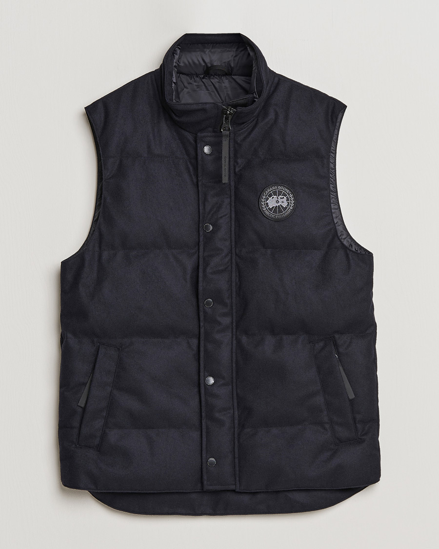 Herre | Veste | Canada Goose Black Label | Canada Goose Garson Wool Vest Atlantic Navy Melange