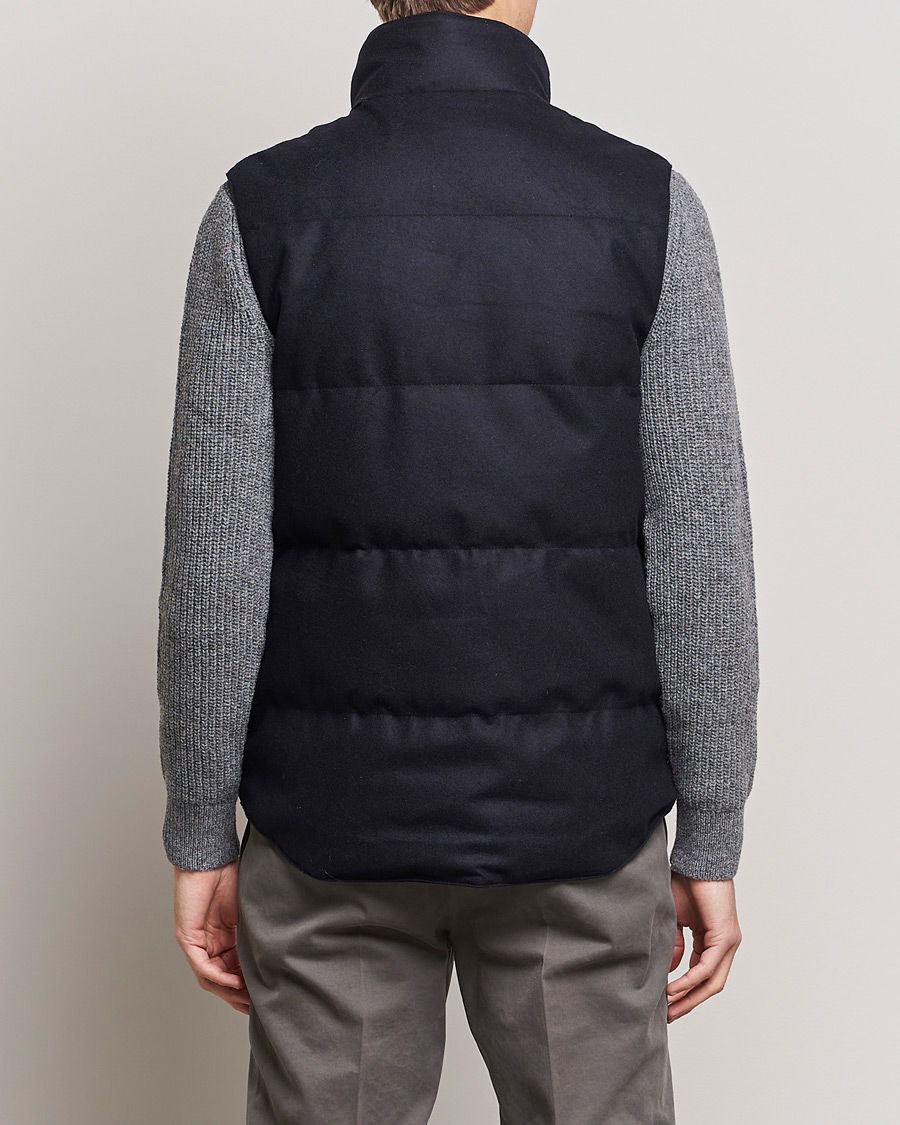 Herre | Veste | Canada Goose Black Label | Canada Goose Garson Wool Vest Atlantic Navy Melange