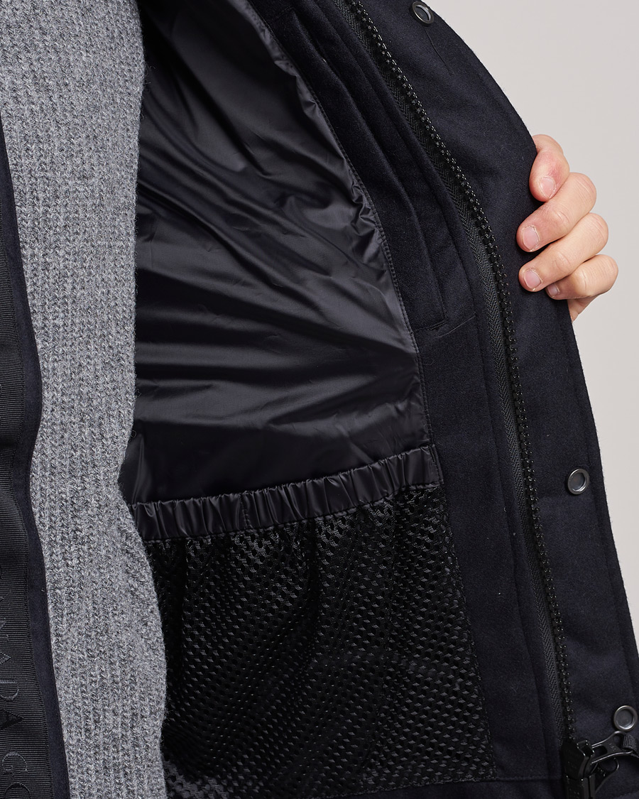 Herre | Veste | Canada Goose Black Label | Canada Goose Garson Wool Vest Atlantic Navy Melange
