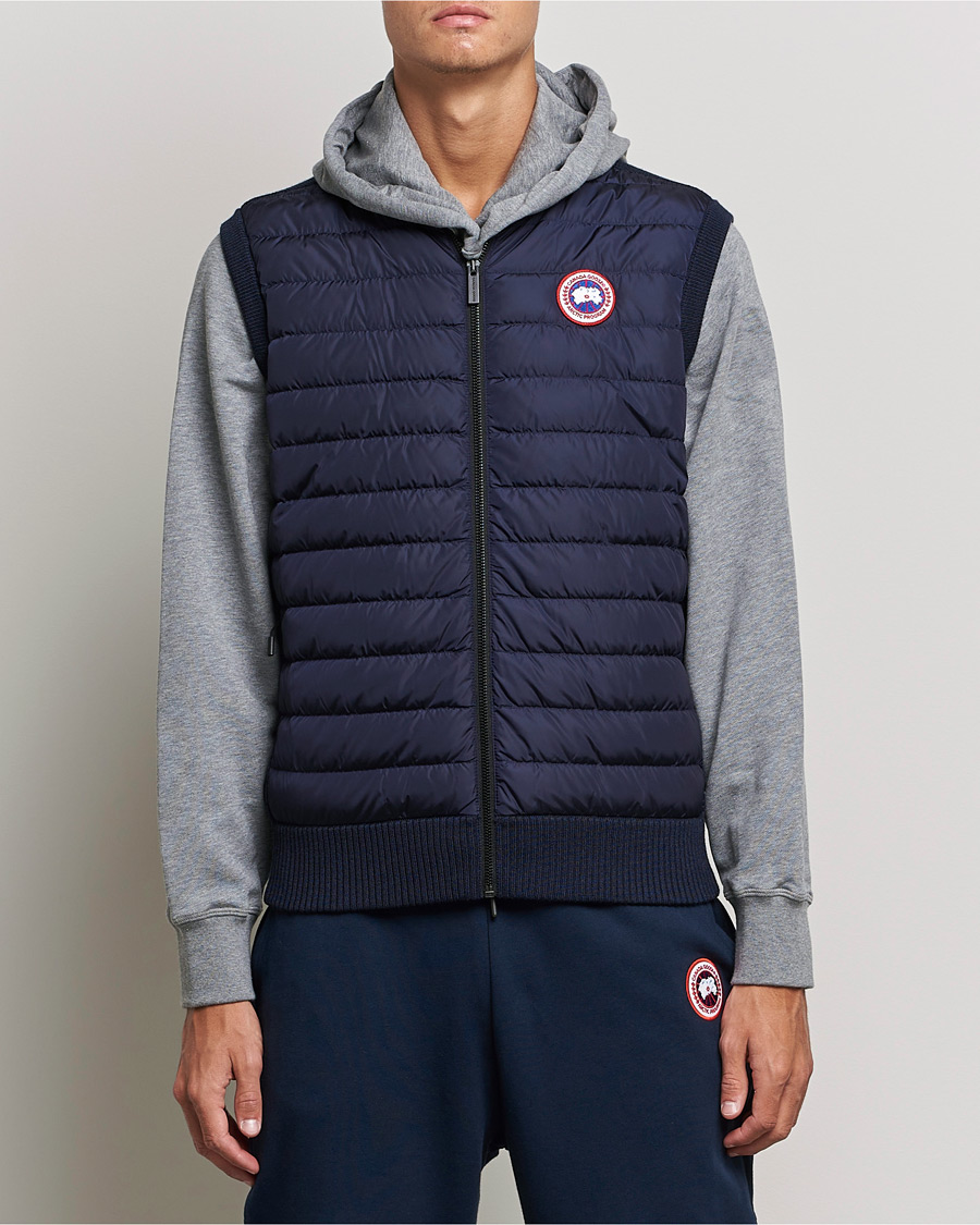 Herre | Slipovers | Canada Goose | Hybridge Knit Vest Navy