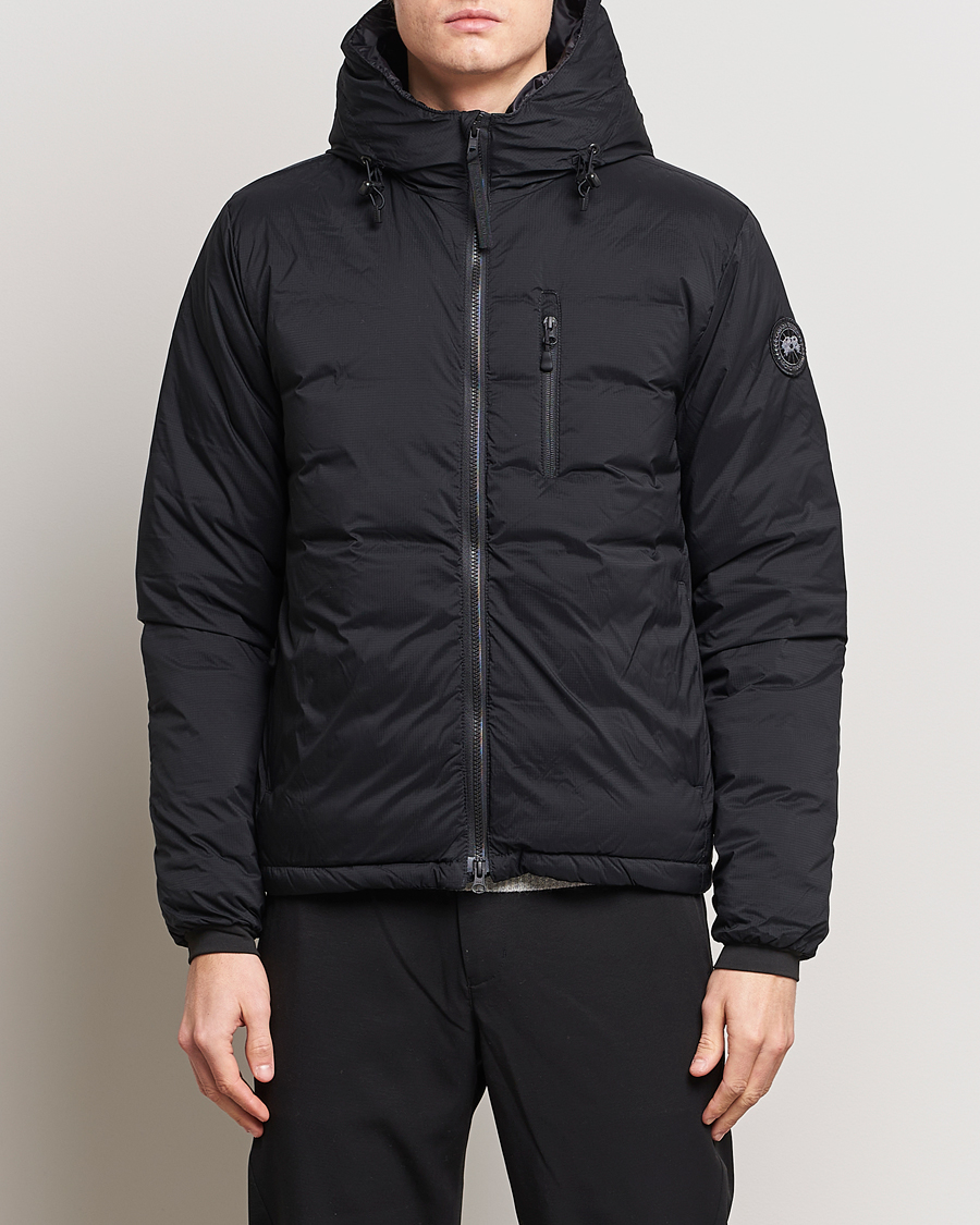 Herre | Dunjakker | Canada Goose Black Label | Lodge Hoody Black