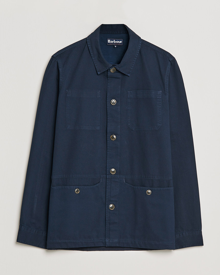 Herre | Skjorter | Barbour Lifestyle | Dene Overshirt Navy