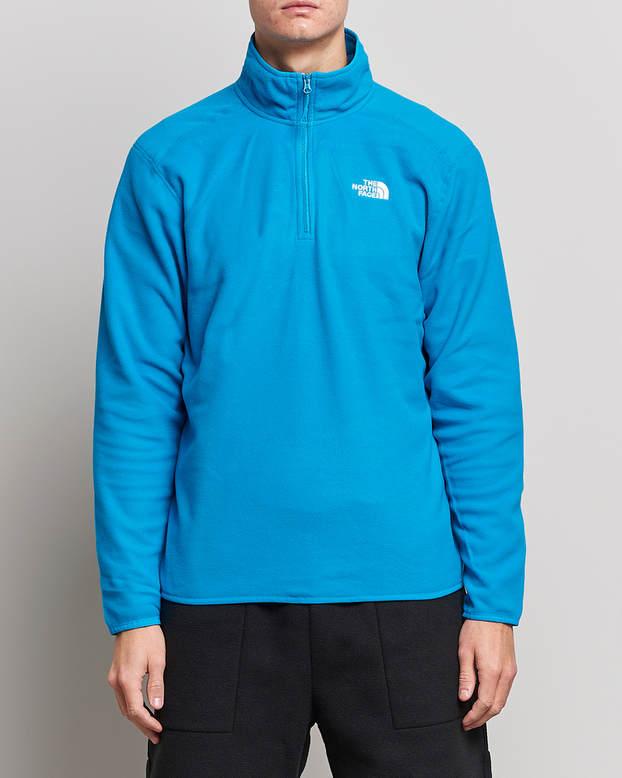 Herre | Trøjer | The North Face | 100 Glacier 1/4 Zip Acoustic Blue
