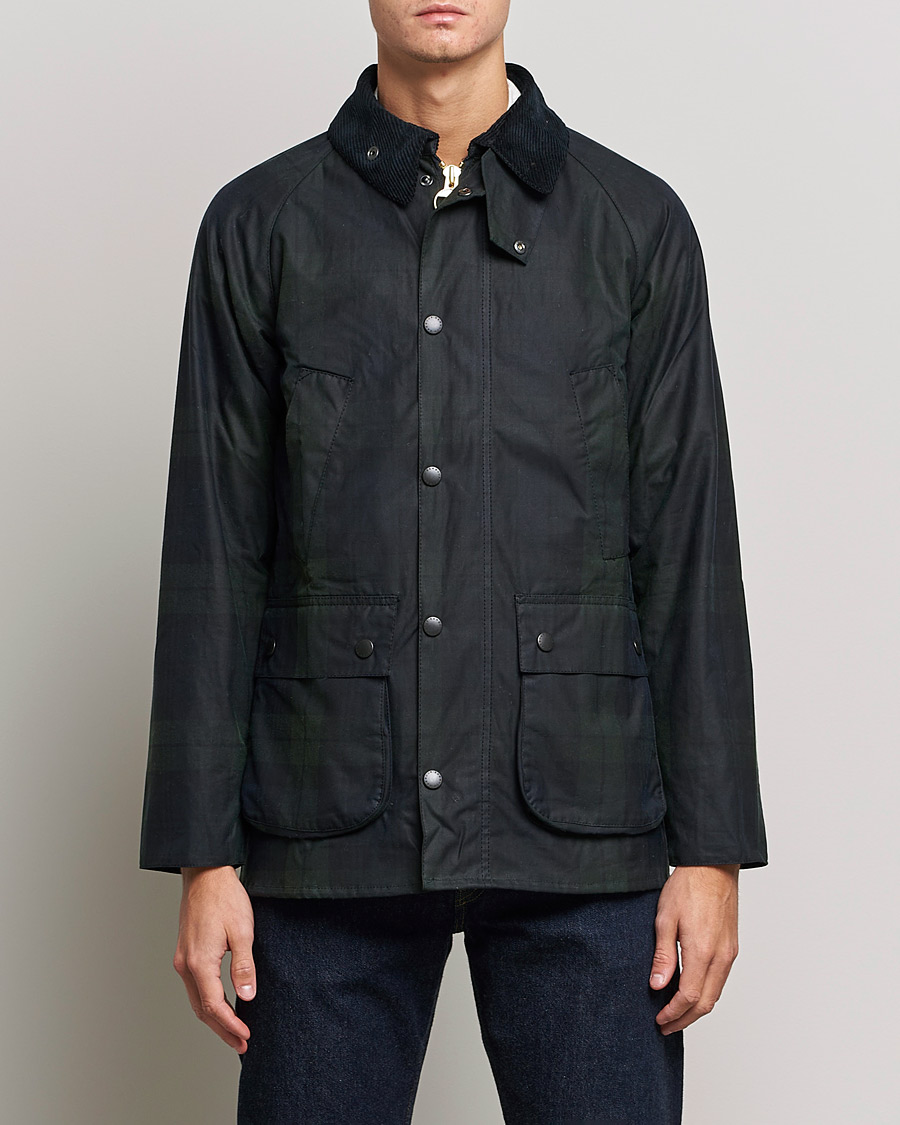 Herre | Jakker | Barbour White Label | Bedale Slim Blackwatch Jacket Navy