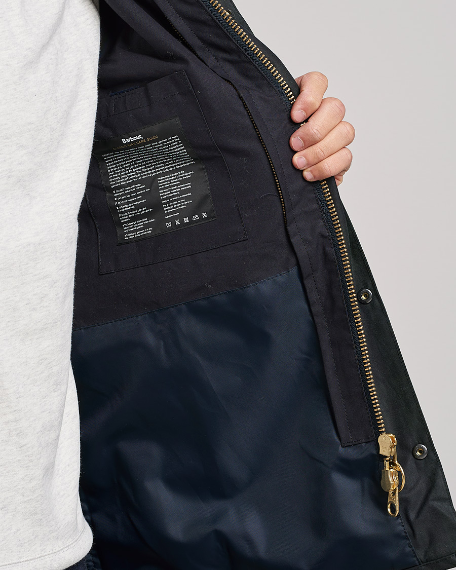 Herre | Jakker | Barbour White Label | Bedale Slim Blackwatch Jacket Navy