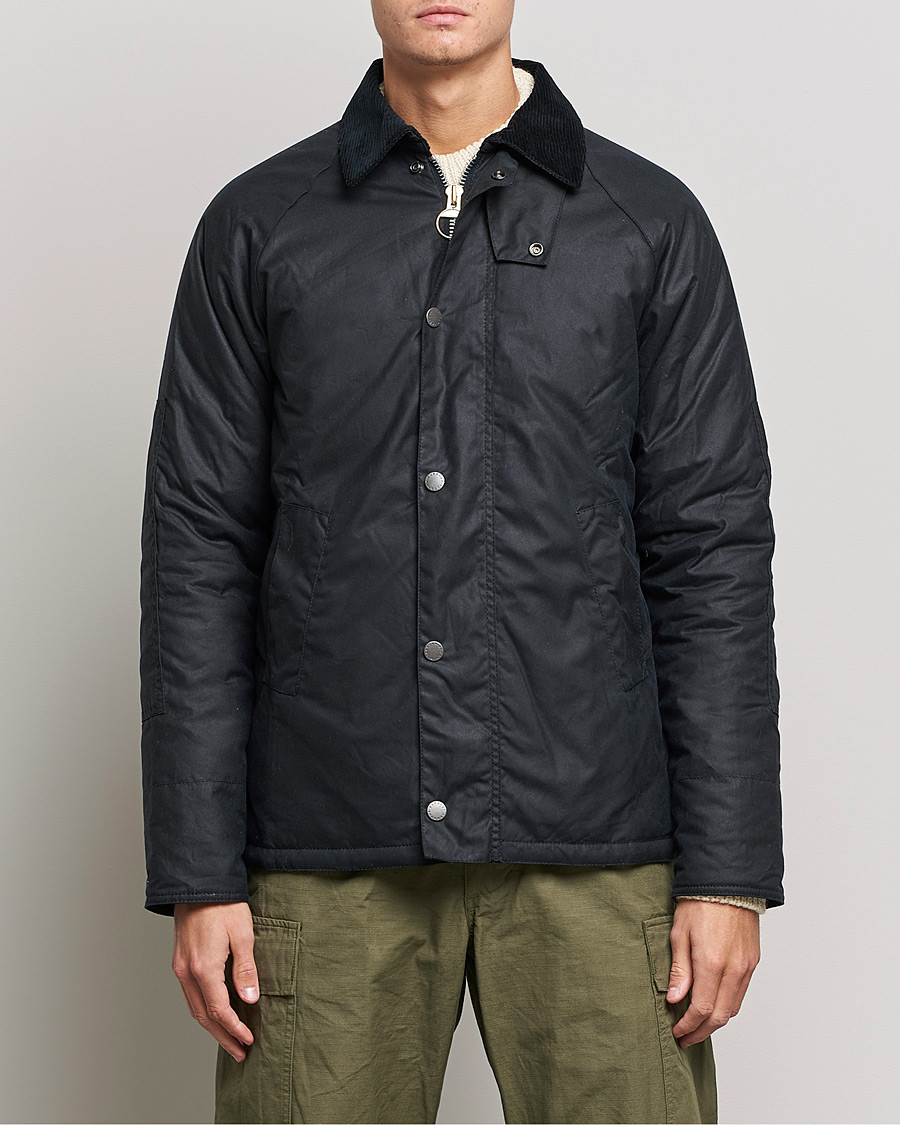 Herre | Jakker | Barbour White Label | Nara Slim Wax Jacket Navy