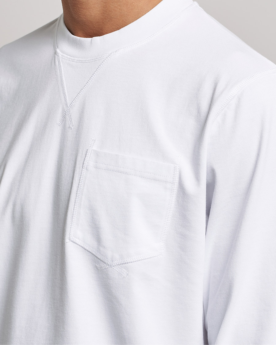 Herre | T-Shirts | Barbour White Label | Sheppey Long Sleeve Pocket Tee White
