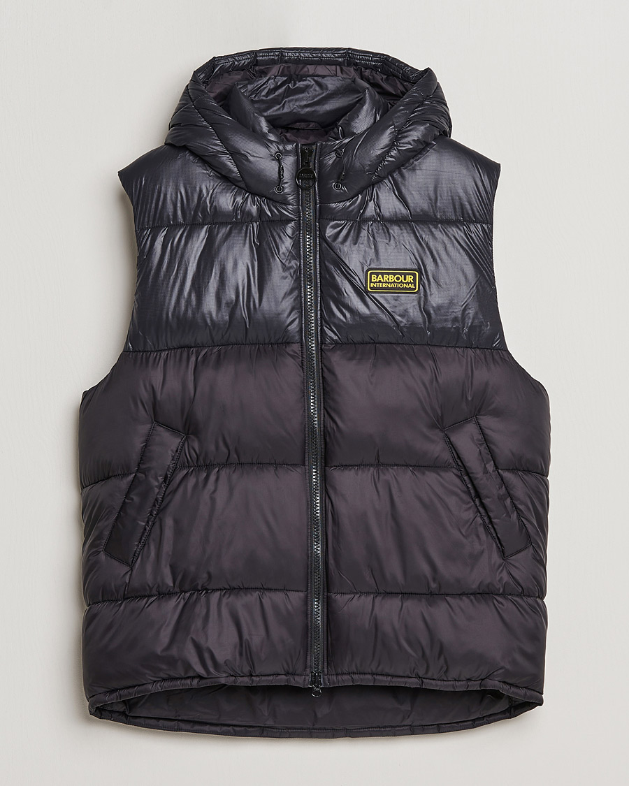 Herre | Veste | Barbour International | Balfour Hooded Gilet Black