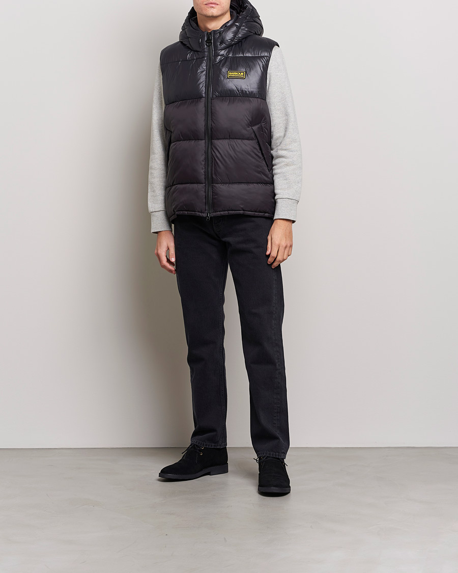 Herre | Veste | Barbour International | Balfour Hooded Gilet Black