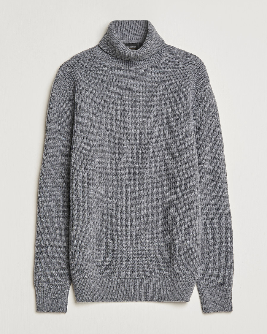 Herre | Trøjer | Barbour International | Knitted Rollneck Antrachite