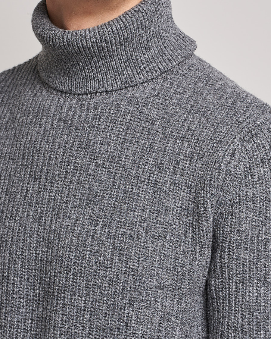 Herre | Trøjer | Barbour International | Knitted Rollneck Antrachite