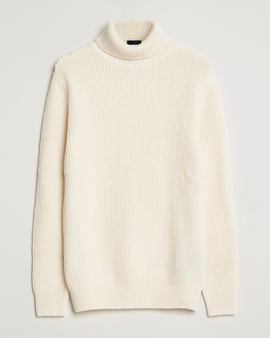 Herre | Trøjer | Barbour International | Knitted Rollneck Whisper White