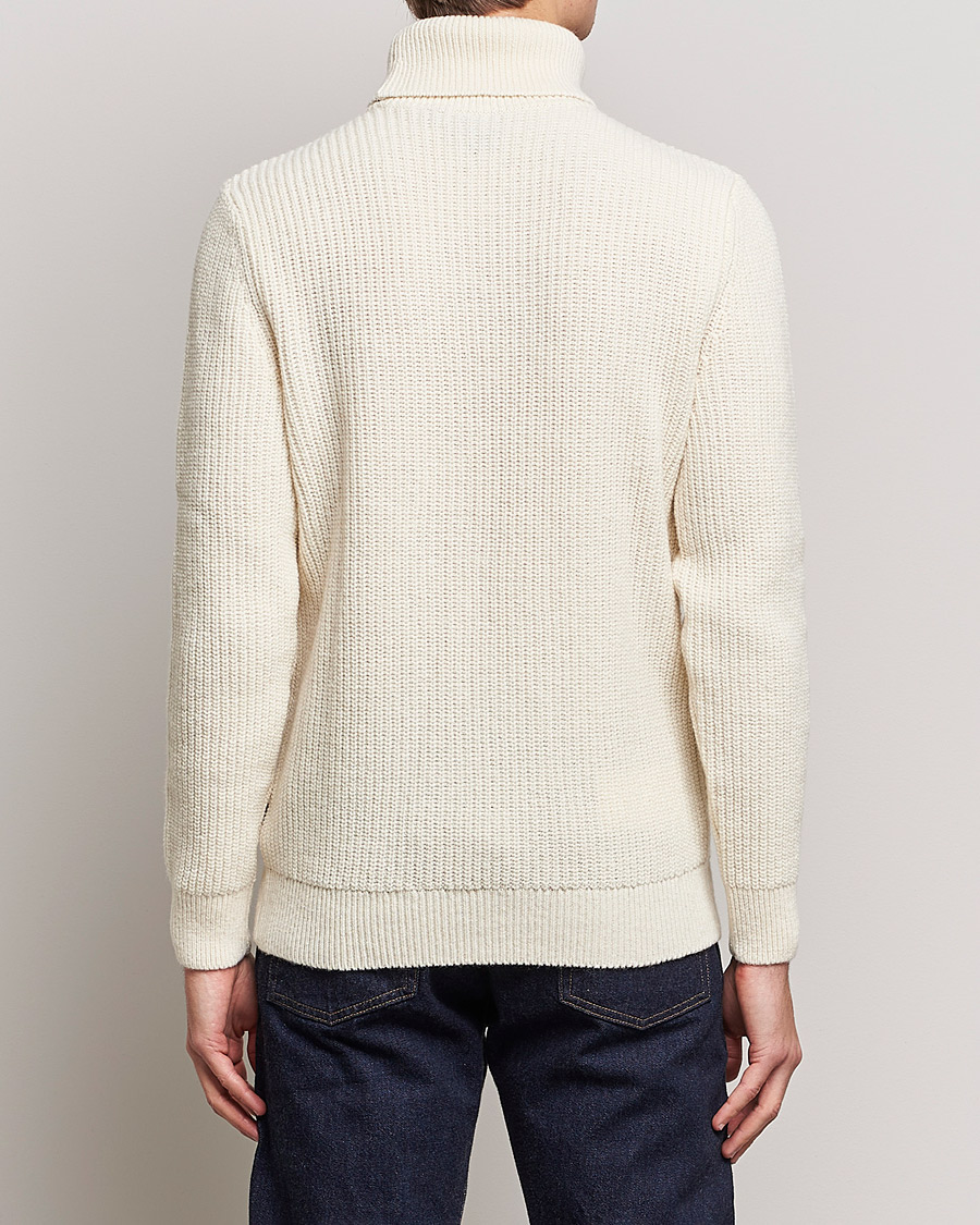 Herre | Trøjer | Barbour International | Knitted Rollneck Whisper White