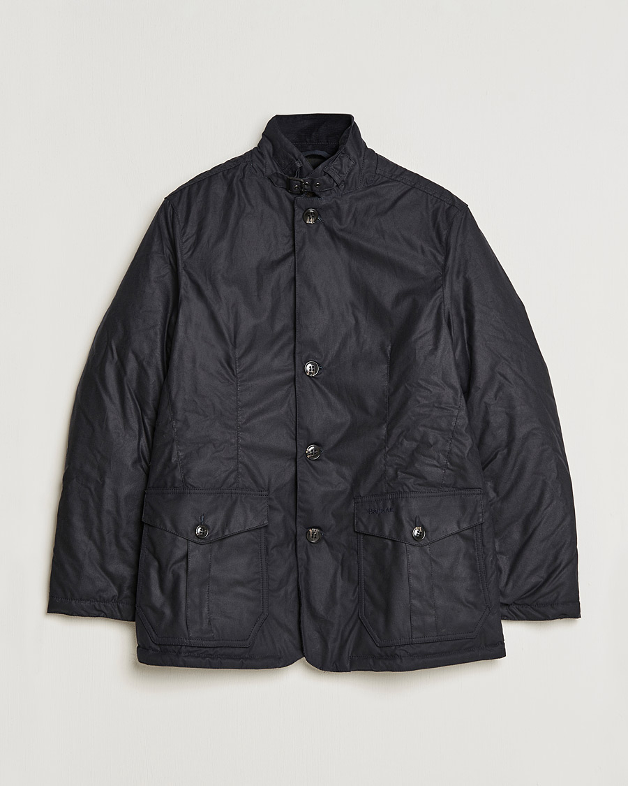 Barbour lutz wax jacket navy hot sale