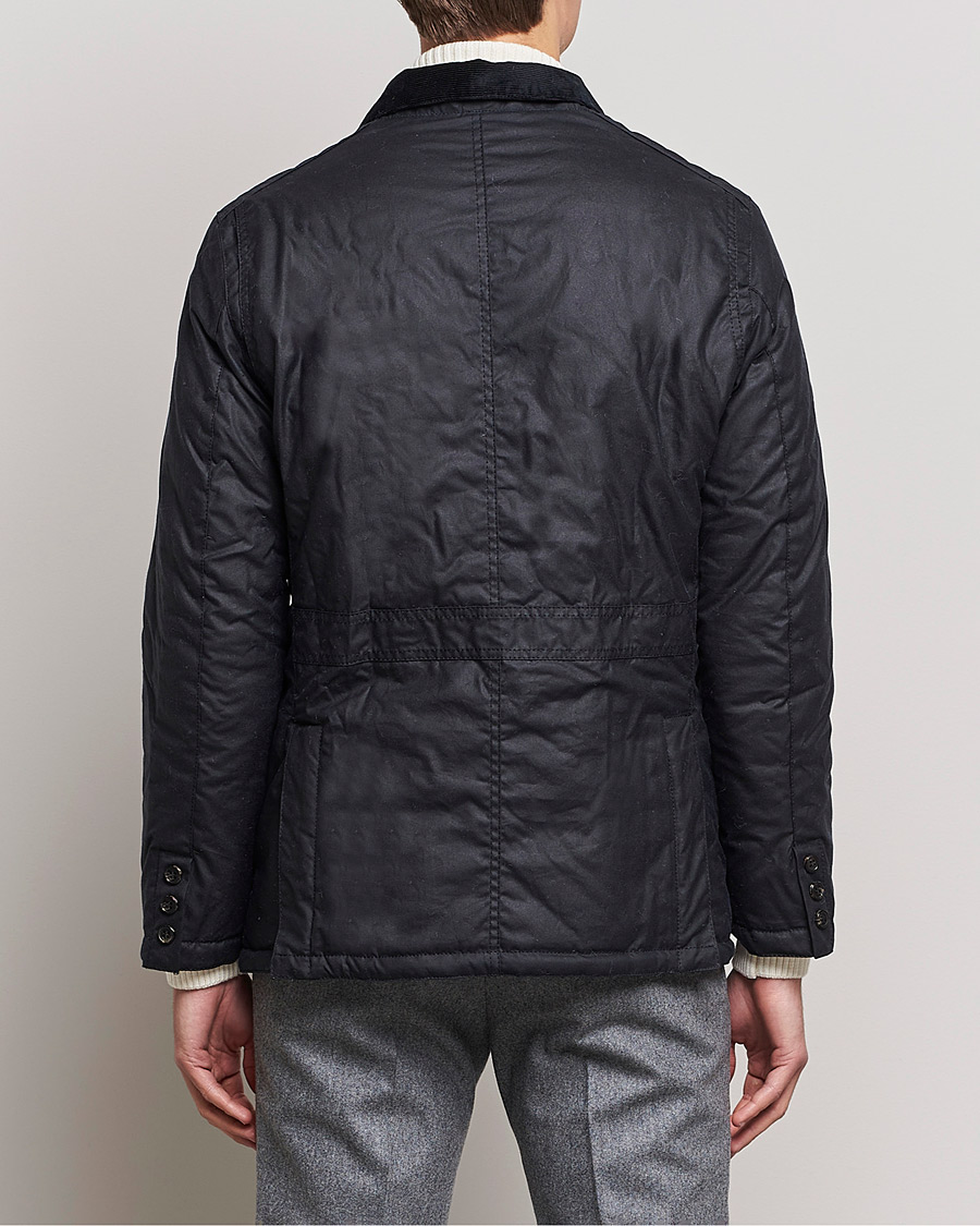 Herre | Jakker | Barbour Lifestyle | Winter Lutz Waxed Jacket Navy