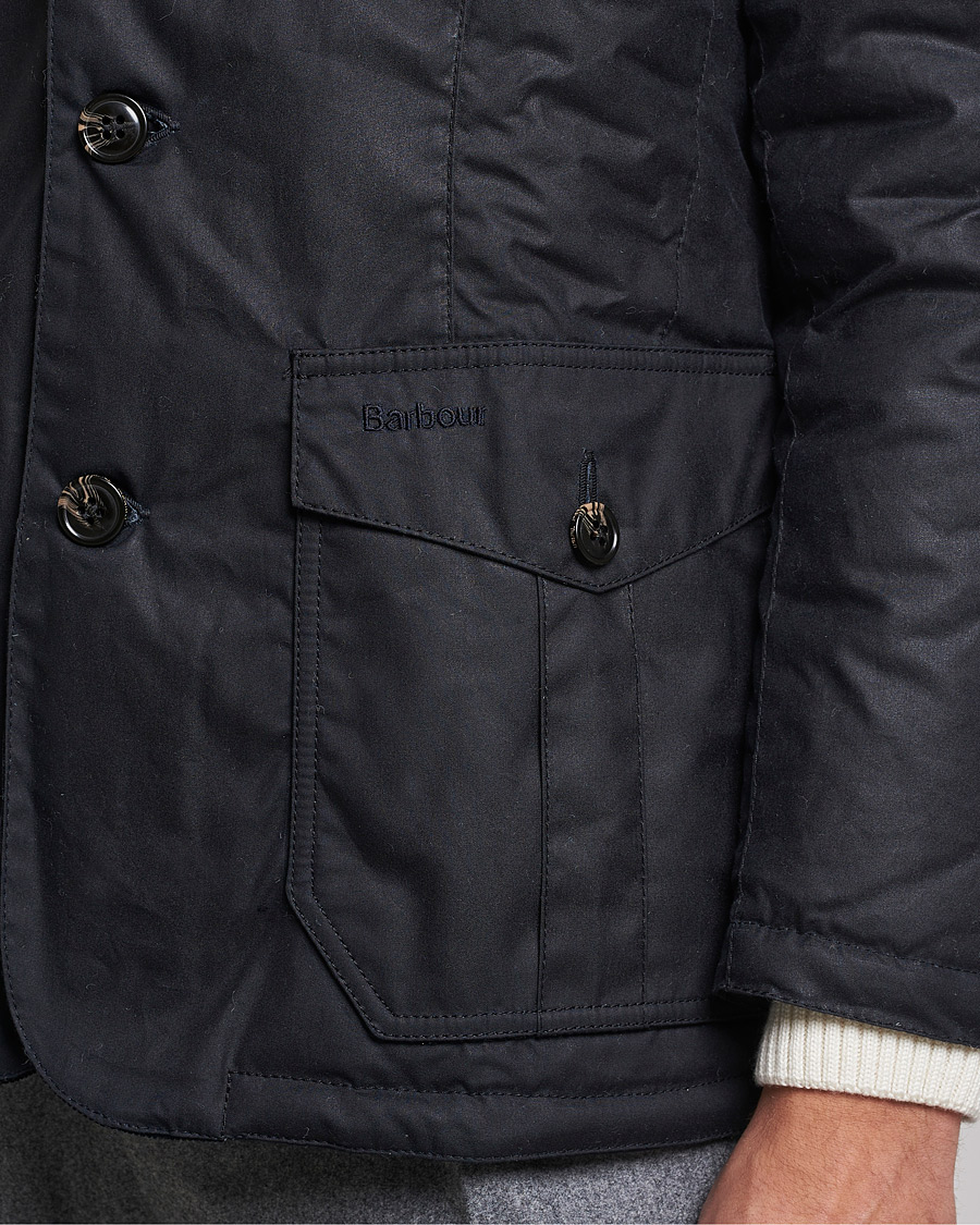 Herre | Jakker | Barbour Lifestyle | Winter Lutz Waxed Jacket Navy