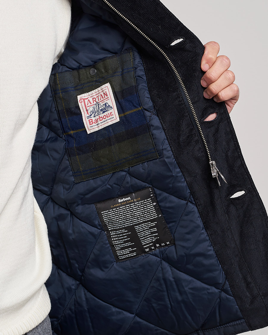 Herre | Jakker | Barbour Lifestyle | Winter Lutz Waxed Jacket Navy