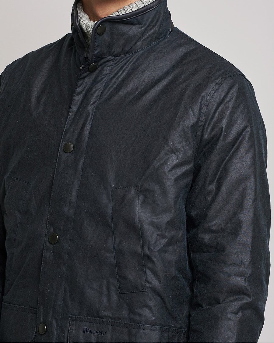 Herre | Jakker | Barbour Lifestyle | Hereford Wax Jacket Navy