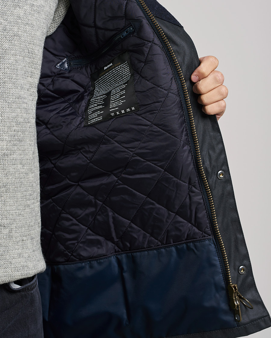 Barbour hereford jacket navy sale