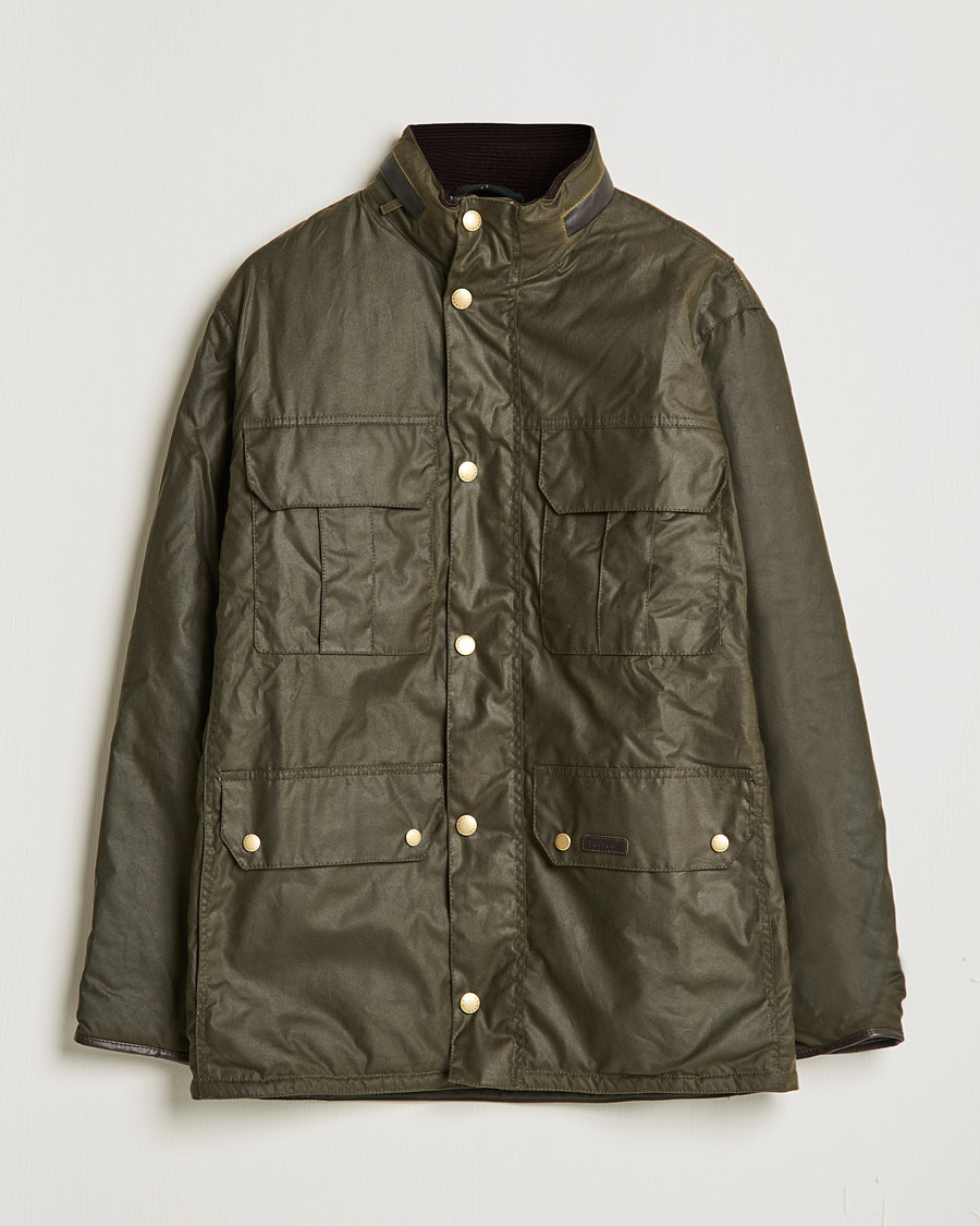 Herre |  | Barbour Lifestyle | Malcolm Waxed Jacket Archive Olive