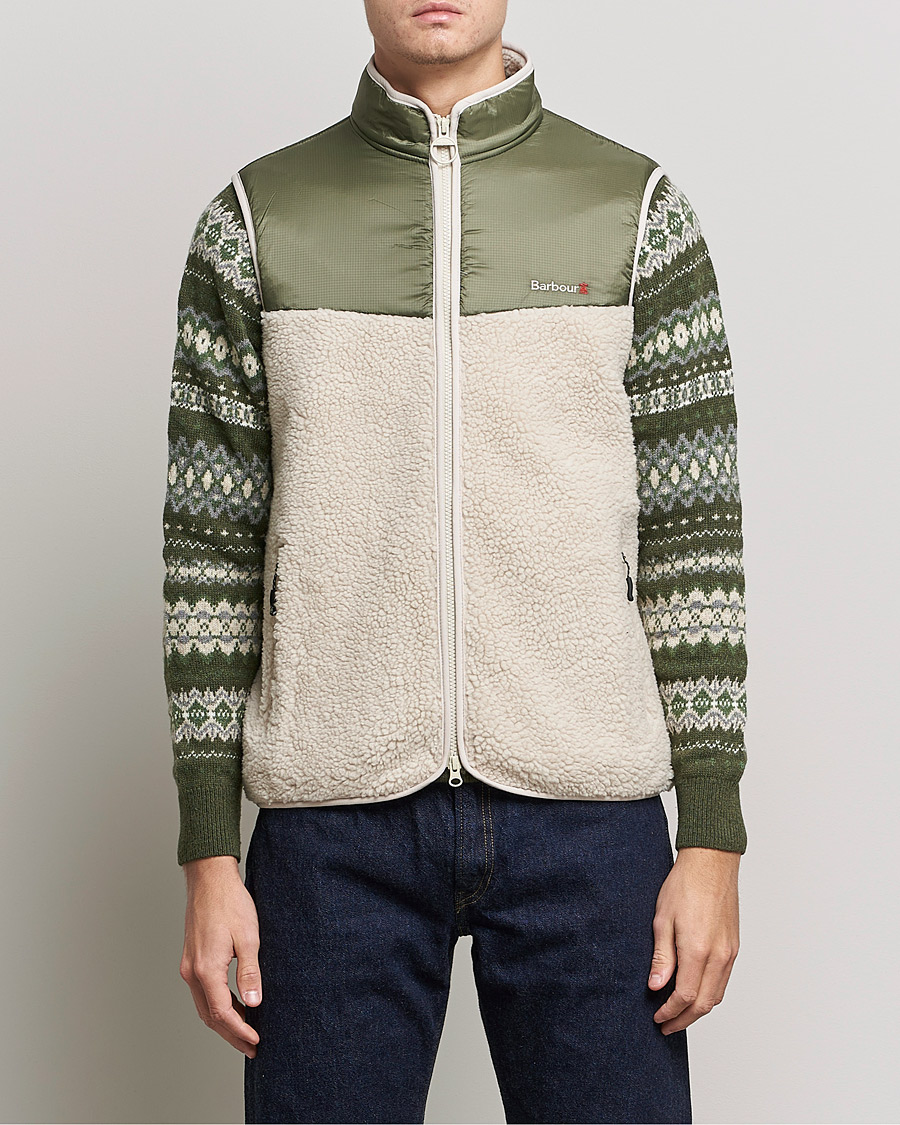 Herre | Trøjer | Barbour Lifestyle | Hopsen Fleece Gilet Ecru