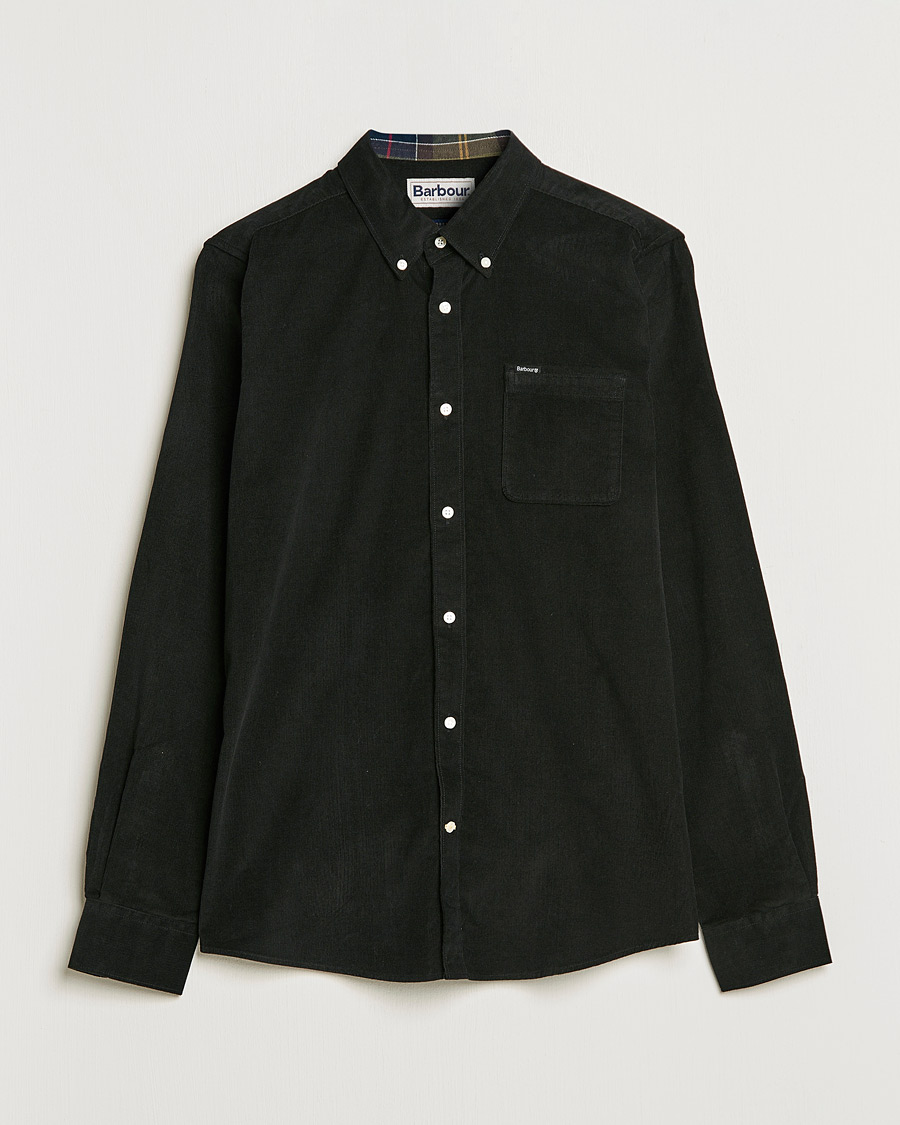 Herre | Skjorter | Barbour Lifestyle | Ramsey Corduroy Shirt Black
