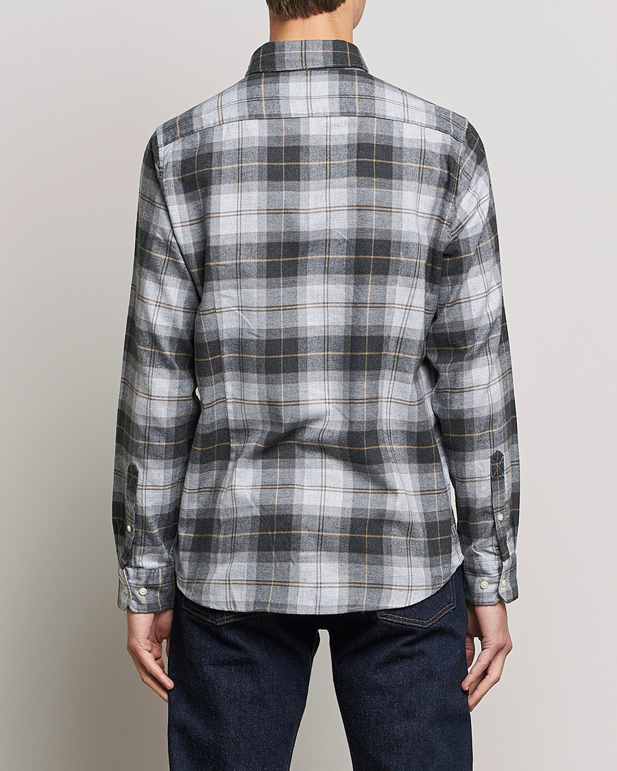 Herre | Skjorter | Barbour Lifestyle | Flannel Check Shirt Grey Stone