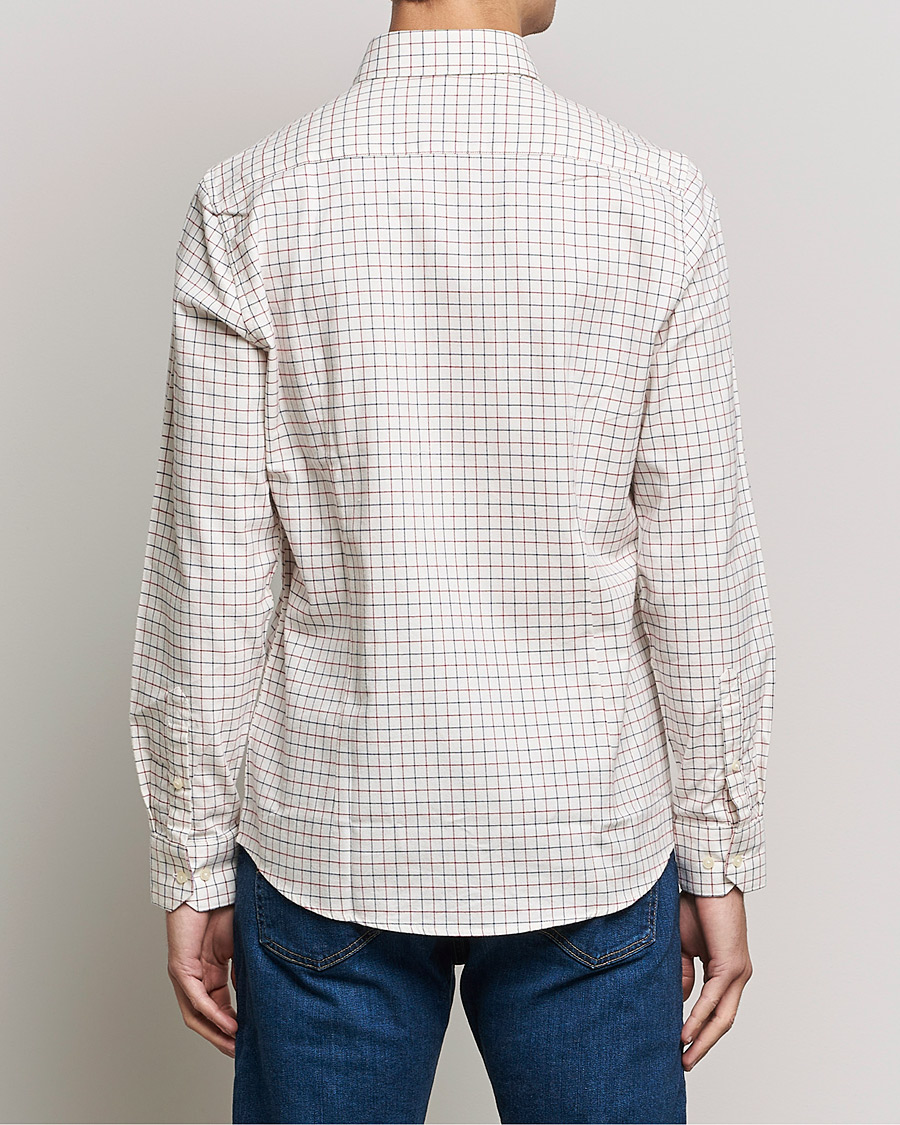 Herre | Skjorter | Barbour Lifestyle | Dillon Check Flannel Shirt White/Red